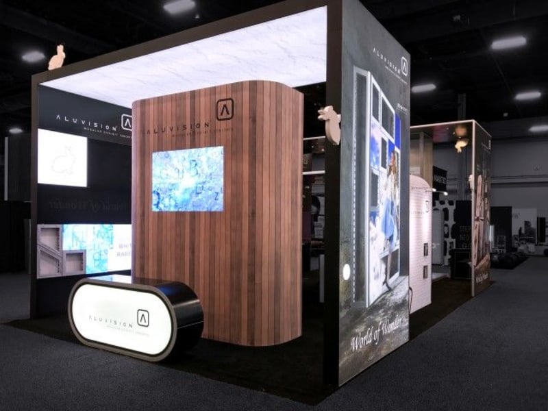 Trade Show Booth Design Ideas - LED Tiles Display and Panels