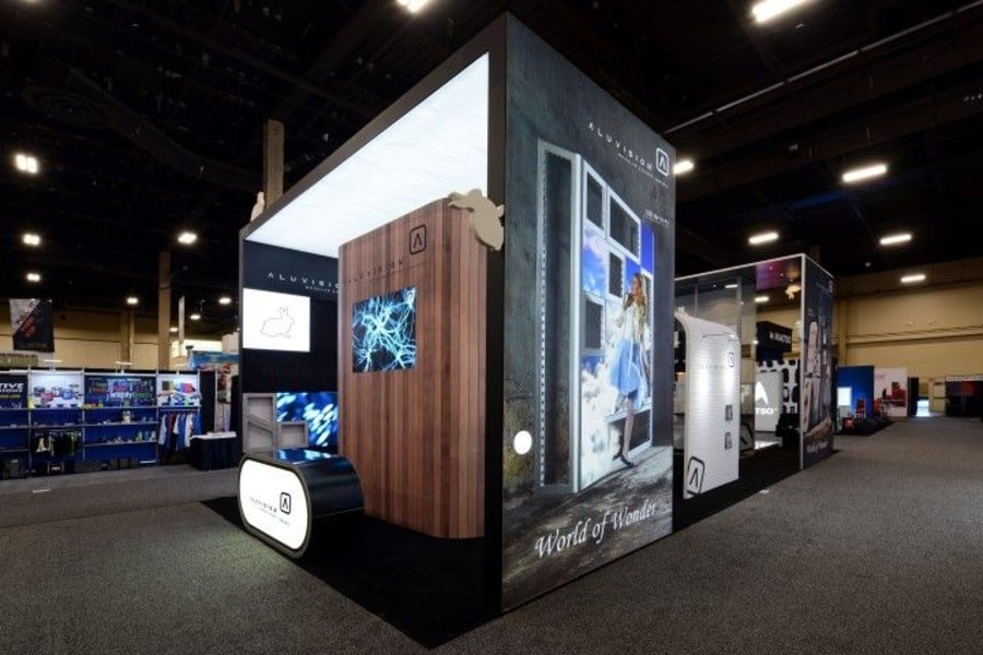Trade Show Booth Design Ideas LED Tiles Display and Panels